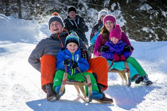 Rodeln - Winterurlaub in Eben im Pongau